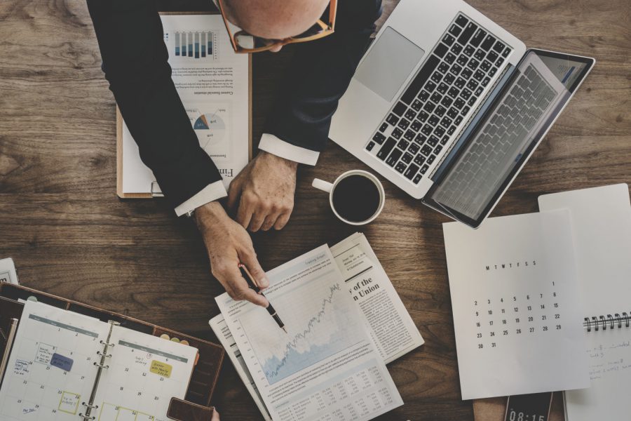 looking at google ads metrics with team
