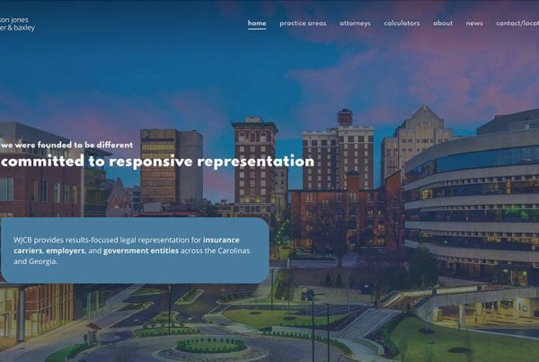 WJCB Law Homepage Screenshot