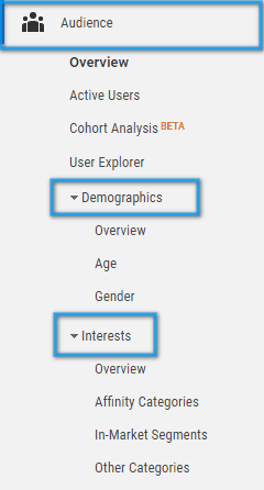 web analytics user interests