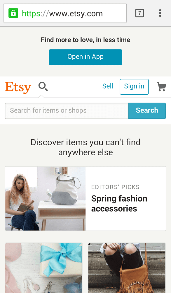 Etsy Mobile