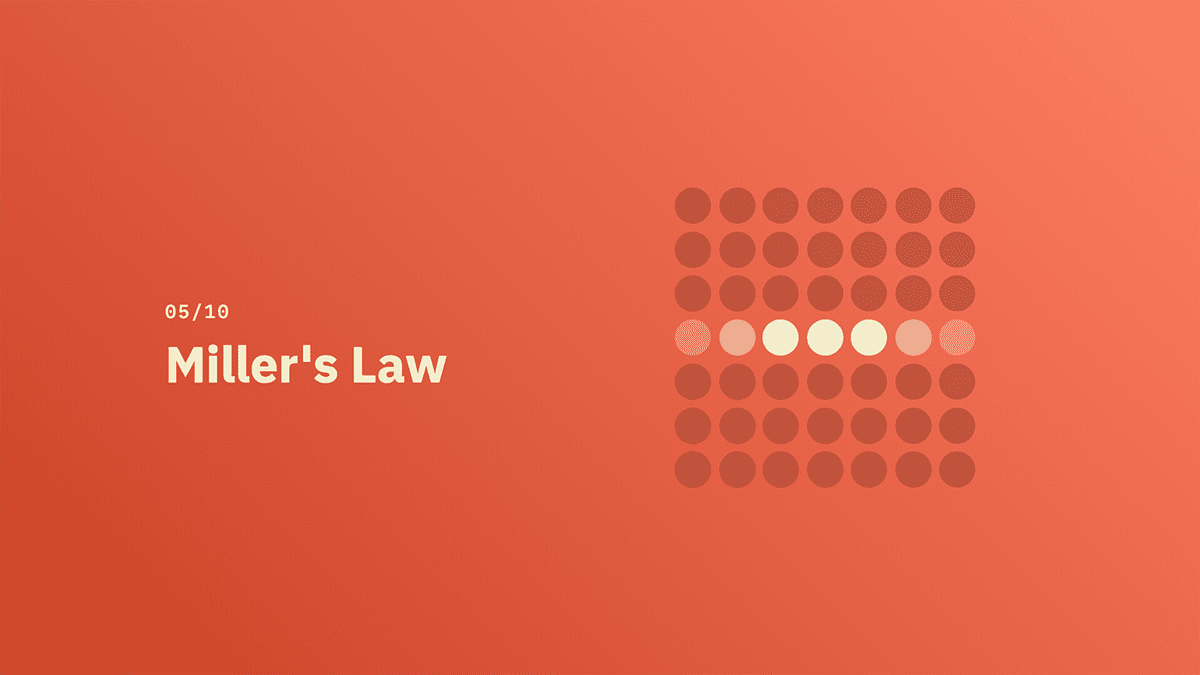 Miller's Law - Source: lawsofux.com