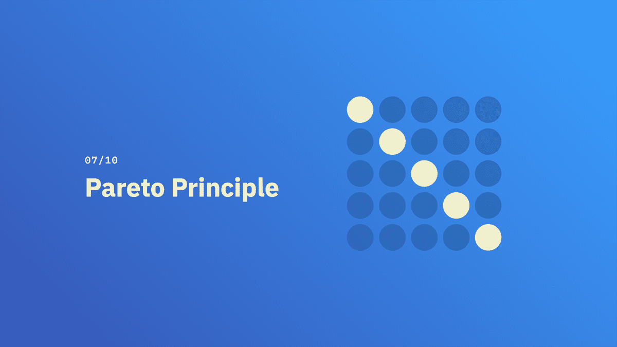 Pareto Principle - Source: lawsofux.com